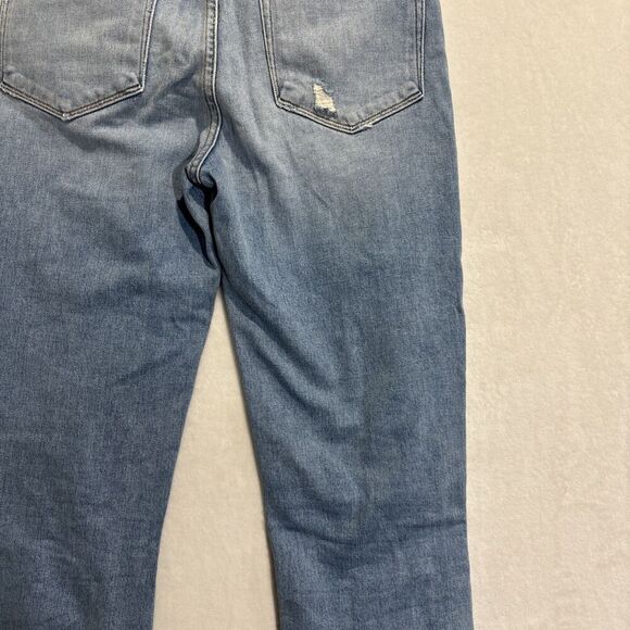 FRAME Jeans Size 27 Le Nouveau Straight Stiletto Hem Jeans Denim Distressed - Picture 15 of 16